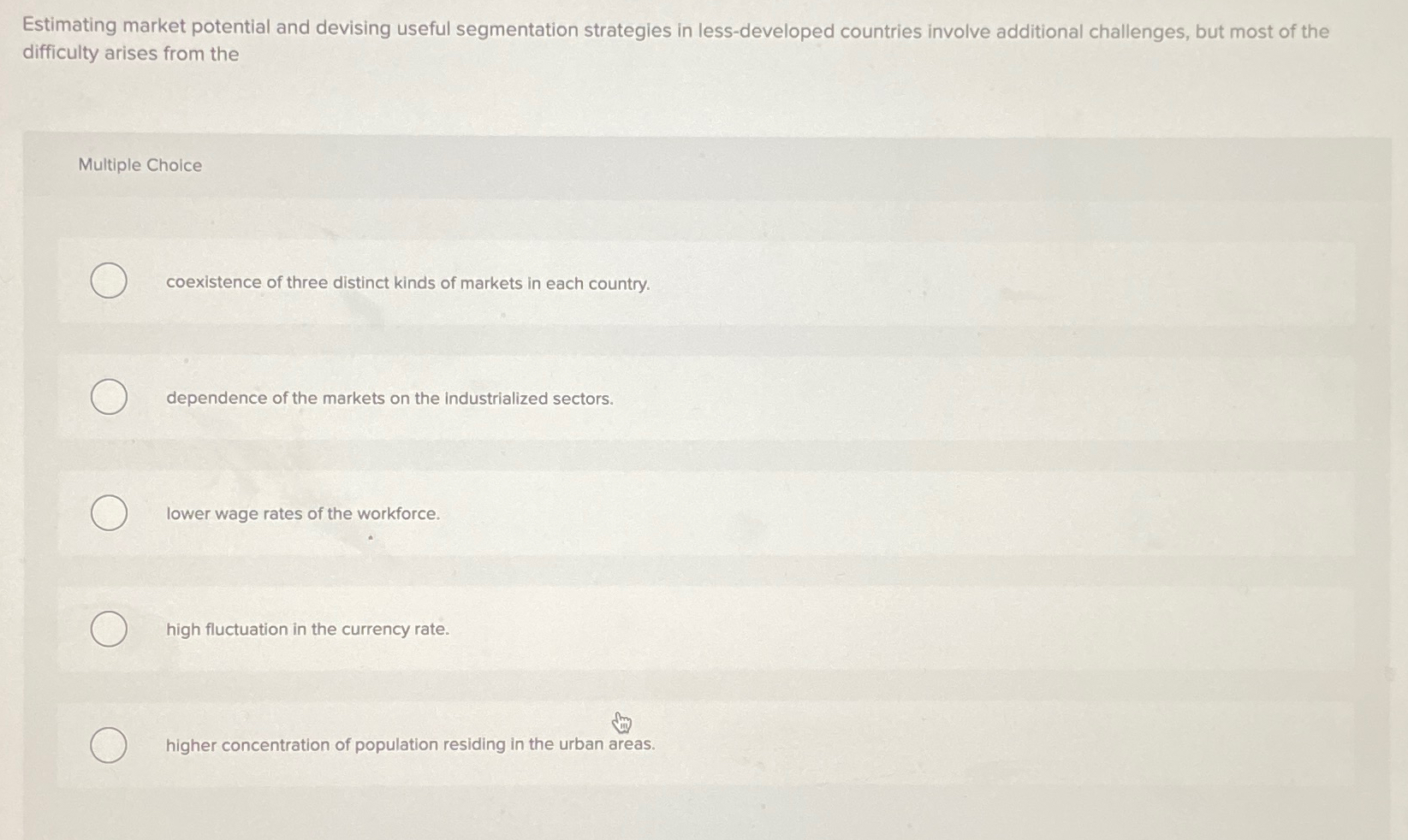 Solved Estimating market potential and devising useful | Chegg.com