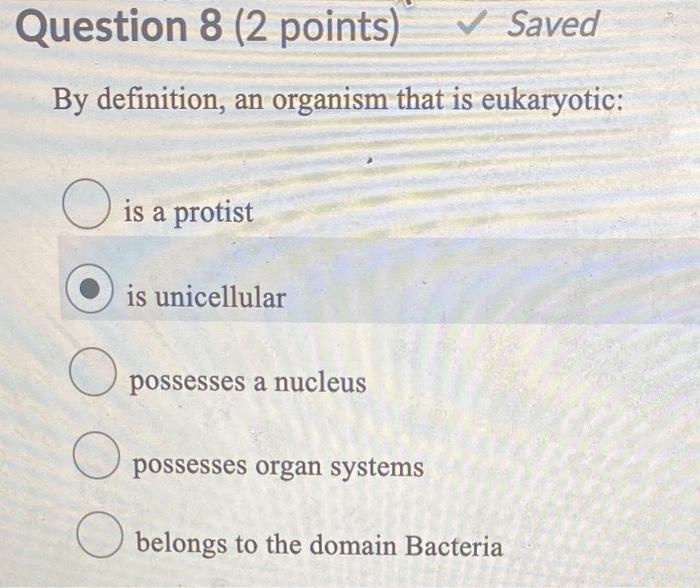 Solved Question 8 (2 points) Saved By definition, an | Chegg.com