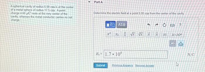 Solved Aspherical cavity of radius 600 cm is at the center | Chegg.com
