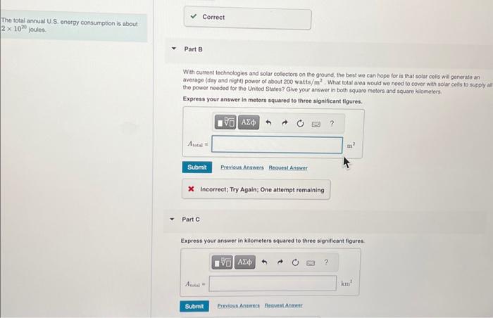 With current technologies and solar collectors on the | Chegg.com