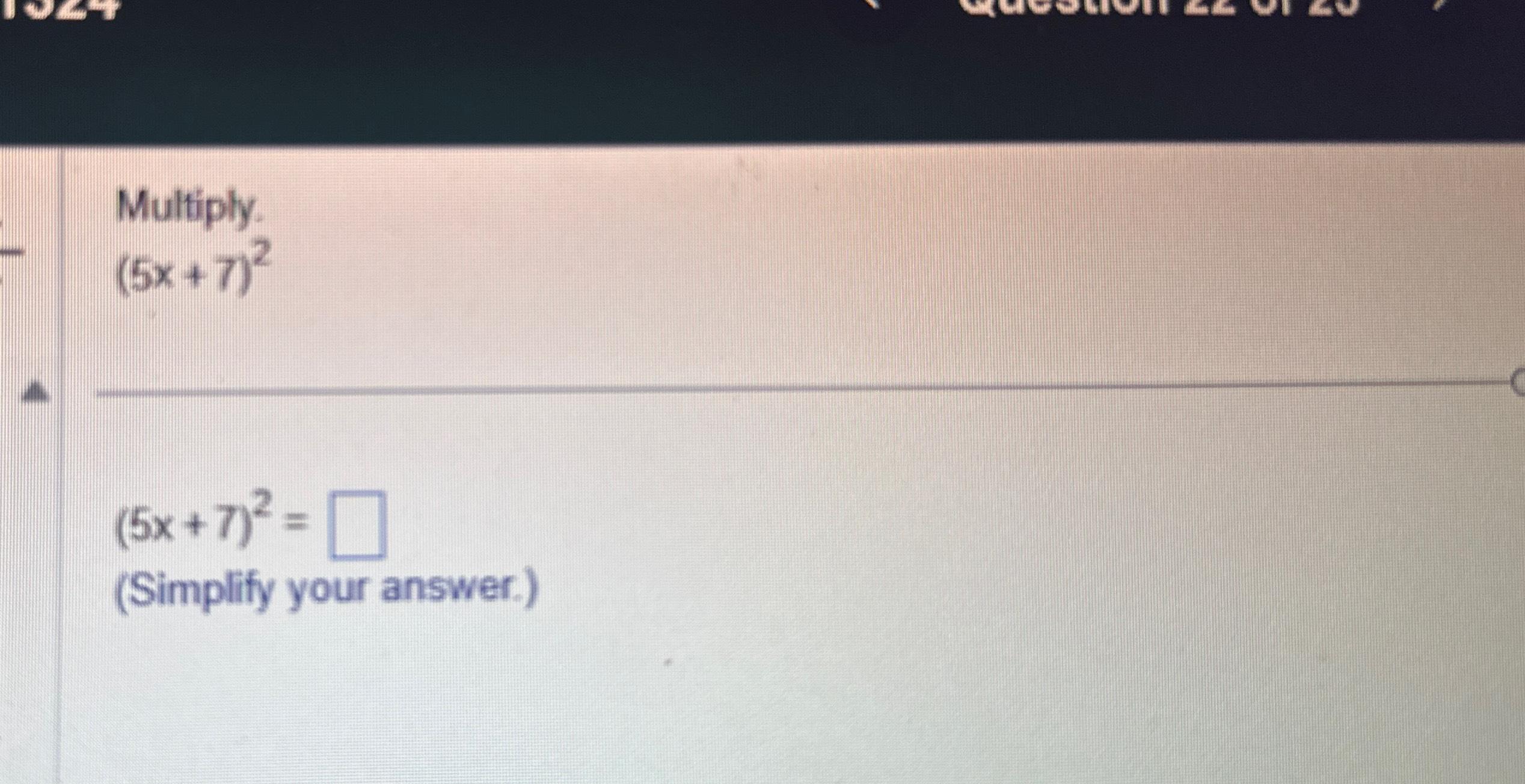 7x 35 2 x 5 answer