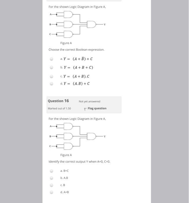 Solved For the shown Logic Diagram in Figure A Figure A | Chegg.com