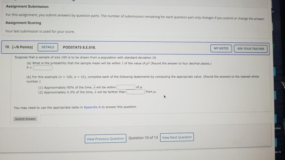 Solved Assignment Submission For this assignment, you submit | Chegg.com