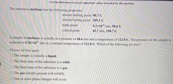 Solved The substance krypton has the following properties: | Chegg.com
