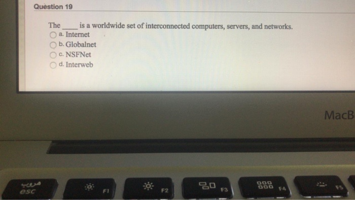 Solved Question 19 The is a worldwide set of interconnected | Chegg.com