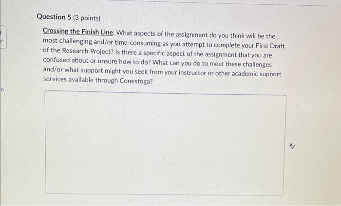 Solved Crossing the Finish Line: What aspects of the | Chegg.com