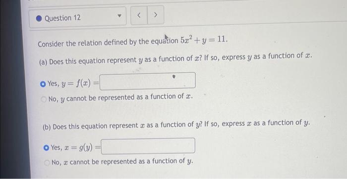 Solved Consider the relation defined by the equation | Chegg.com