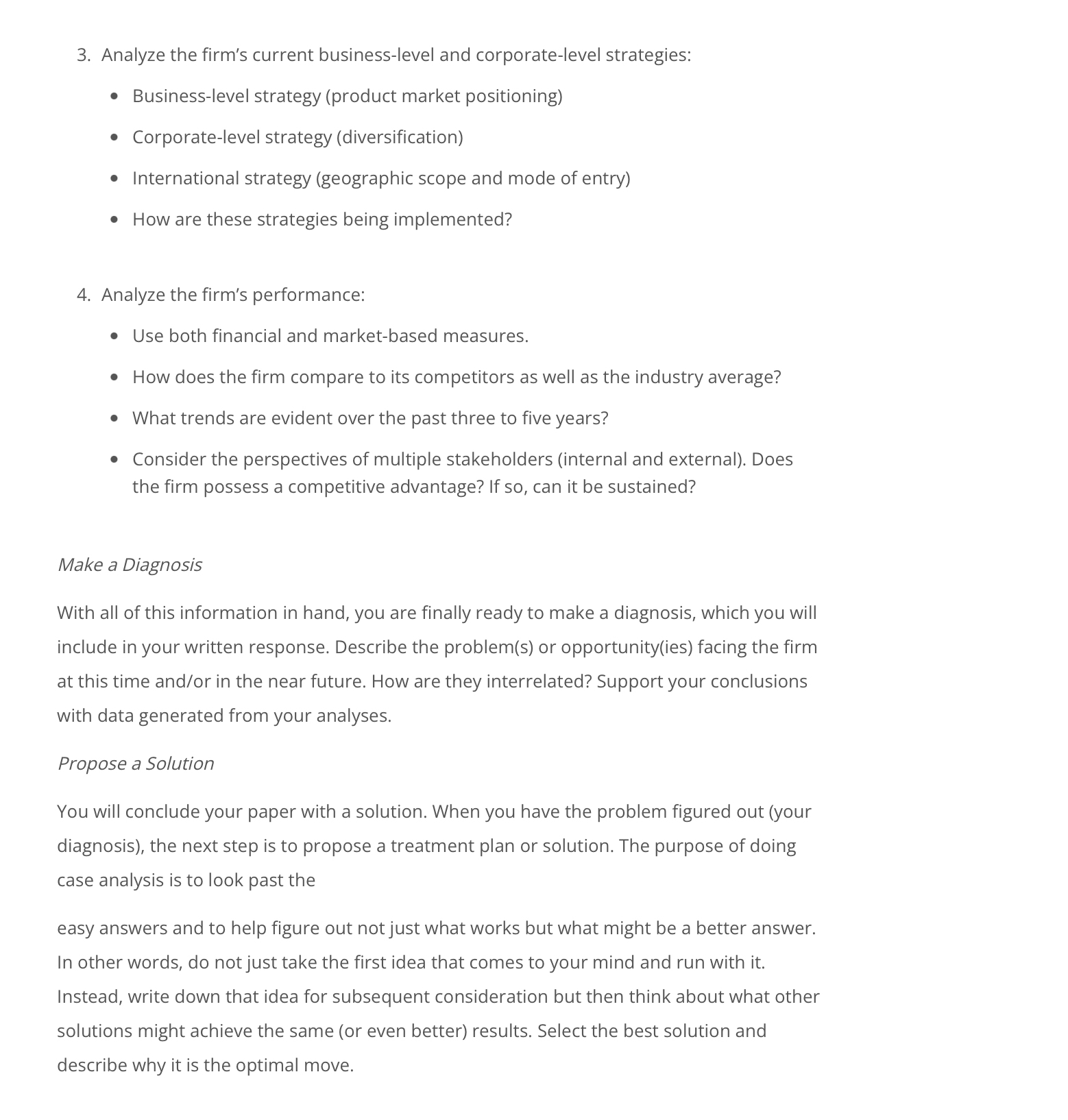 Solved Strategic Case Analysis Assignment ﻿CLO 1; CLO 2;