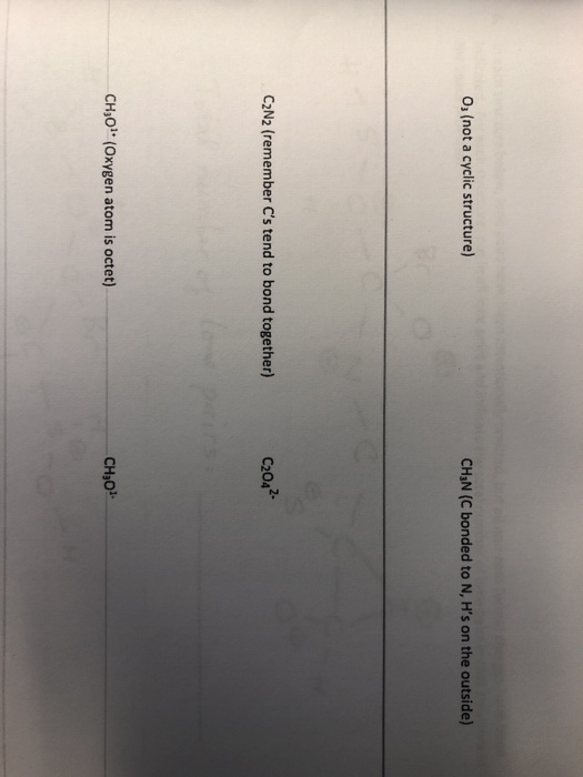 Solved 3. Draw the Lewis structure for each of the following | Chegg.com