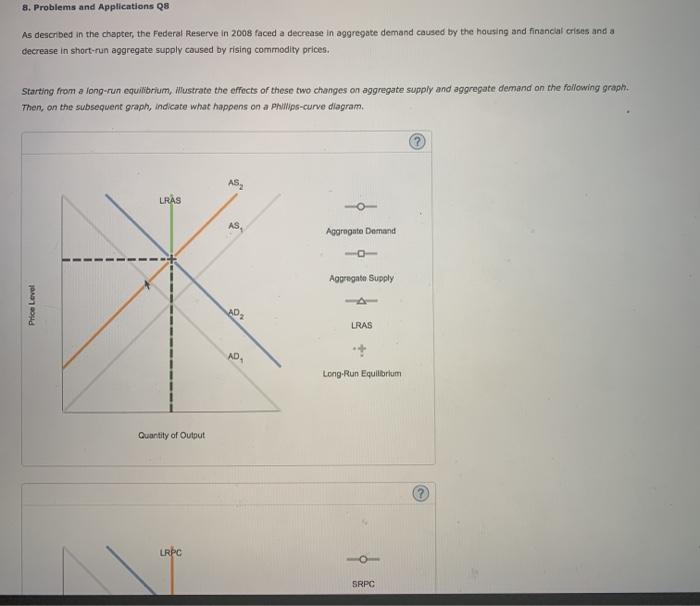 Solved 8. Problems And Applications Q8 As Described In The | Chegg.com