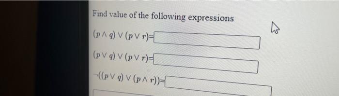 Solved Find Value Of The Following Expressions | Chegg.com