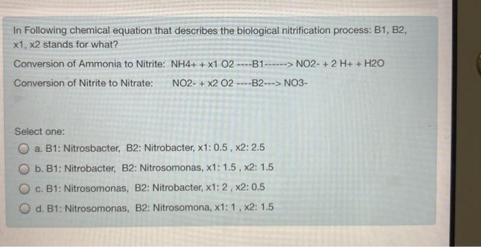 Solved In Following chemical equation that describes the | Chegg.com