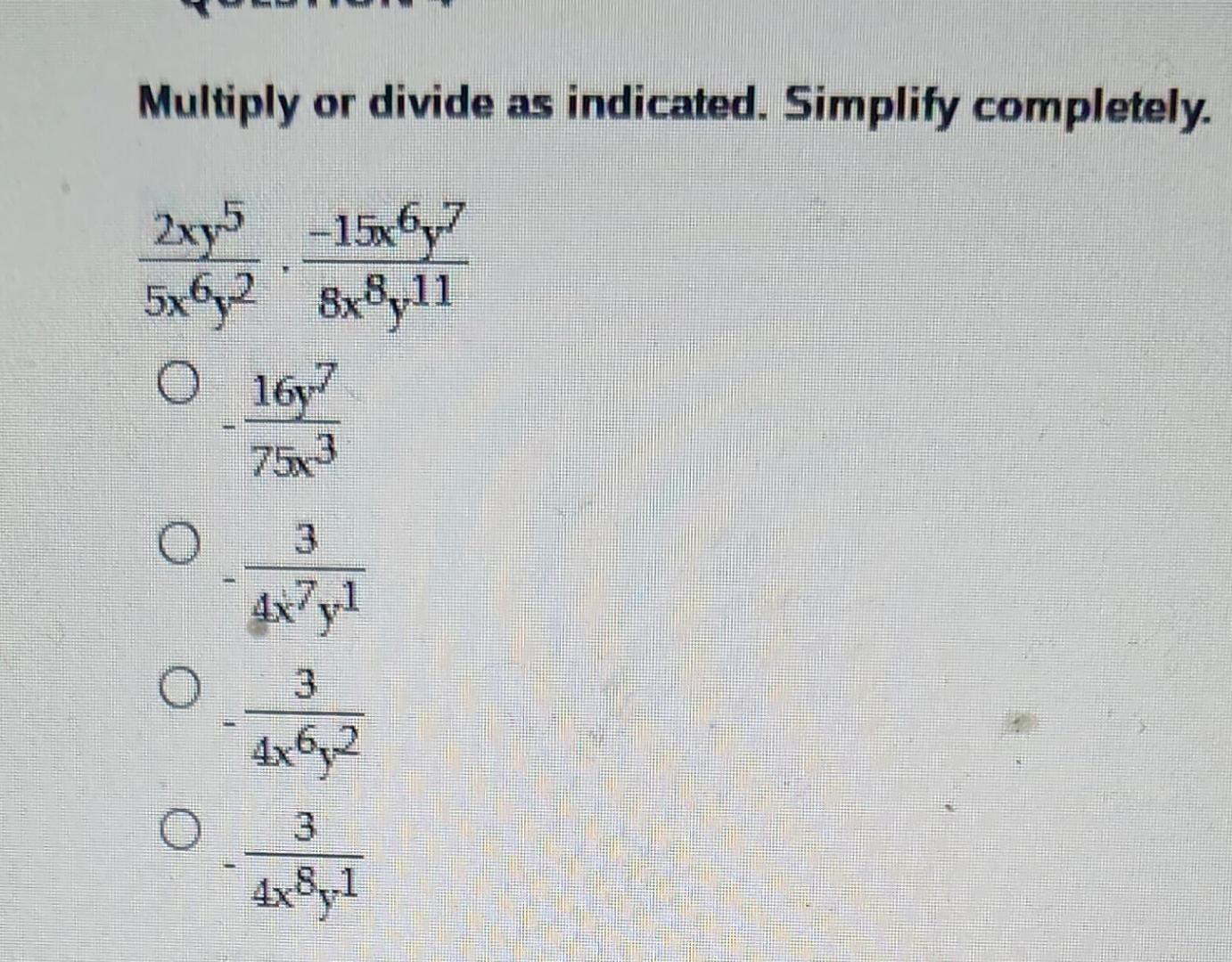 Solved Multiply Or Divide As Indicated Simplify Chegg Solved Multiply Or Divide As Indicated Simplify Chegg