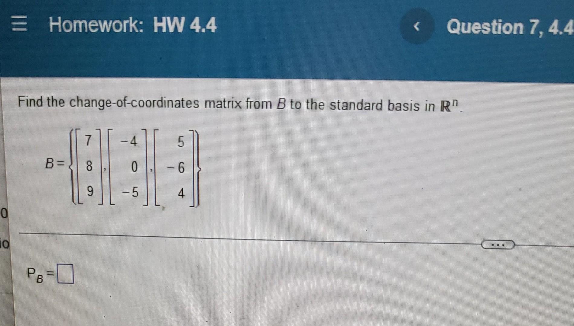 Solved 0 io = Homework HW 4.4 B=