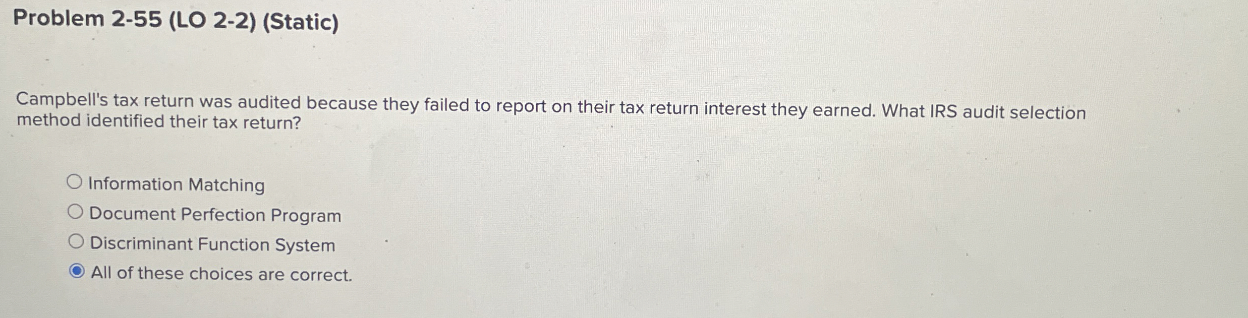 Solved Problem 2-55 (LO 2-2) (Static)Campbell's tax return | Chegg.com