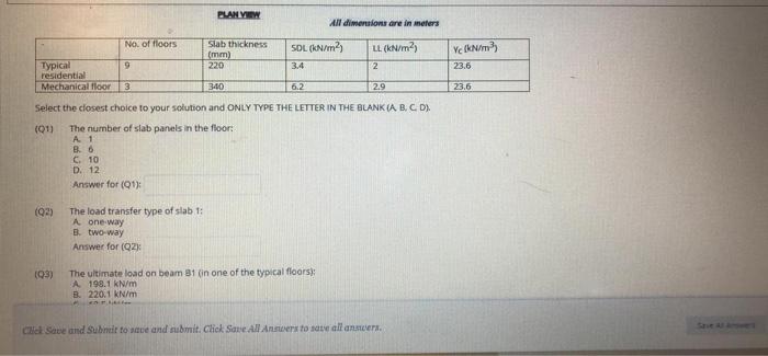 Solved QUESTION 1 The given plan is for a | Chegg.com
