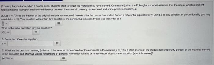 Solved points) As you know when a course ends, students | Chegg.com