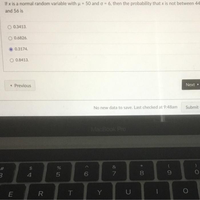 Solved If x is a normal random variable with u = 50 and 0 = | Chegg.com