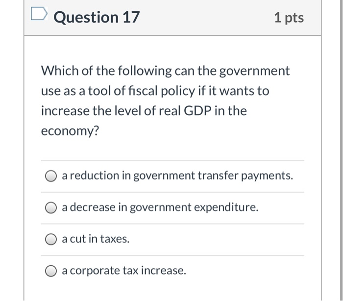 Solved Question 17 1 pts Which of the following can the | Chegg.com