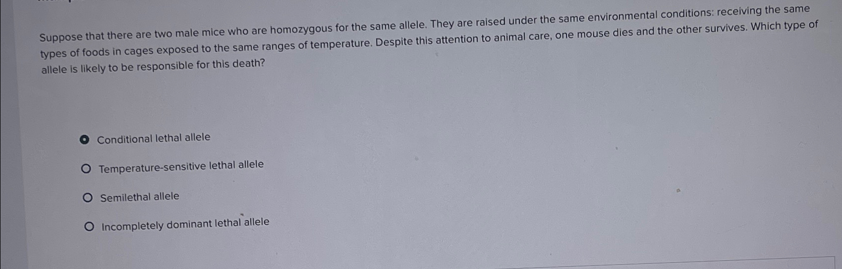 Solved Suppose that there are two male mice who are | Chegg.com