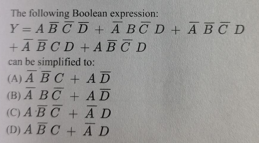 Solved The following Boolean | Chegg.com