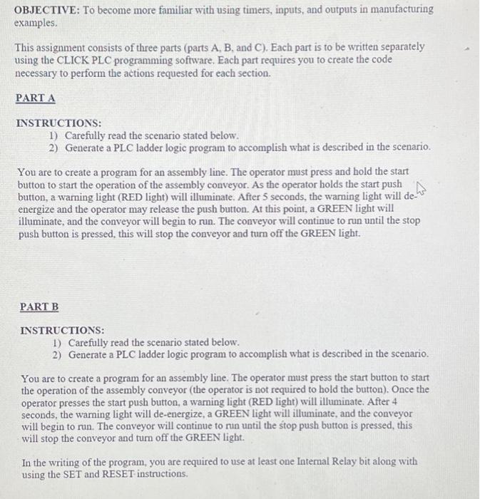 Solved OBJECTIVE To more familiar with using timers,