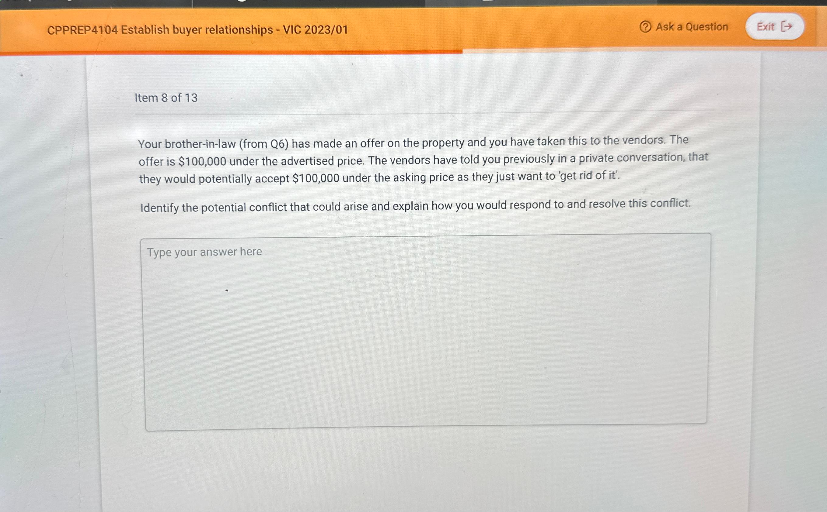 Solved CPPREP4104 ﻿Establish buyer relationships ﻿VIC