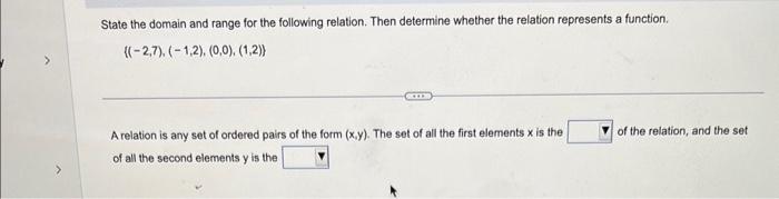 Solved State the domain and range for the following | Chegg.com