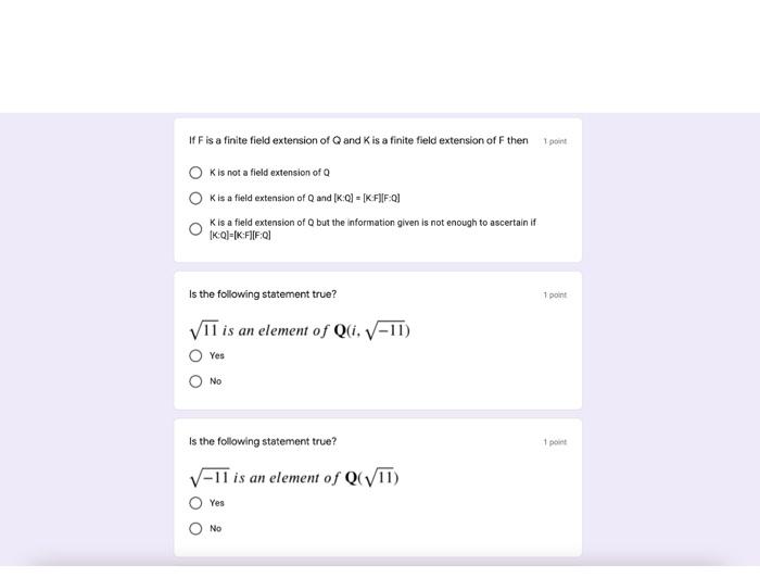 Solved If Fis a finite field extension of and K is a finite