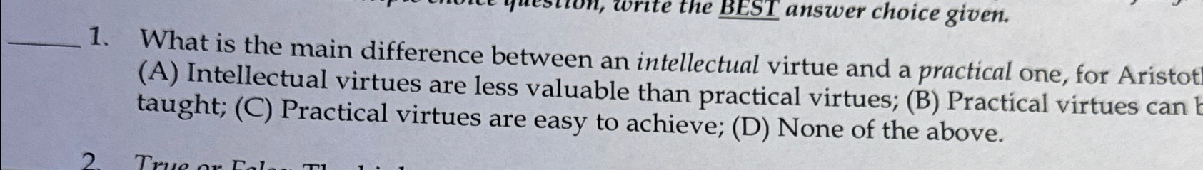 Solved answer choice given.What is the main difference | Chegg.com