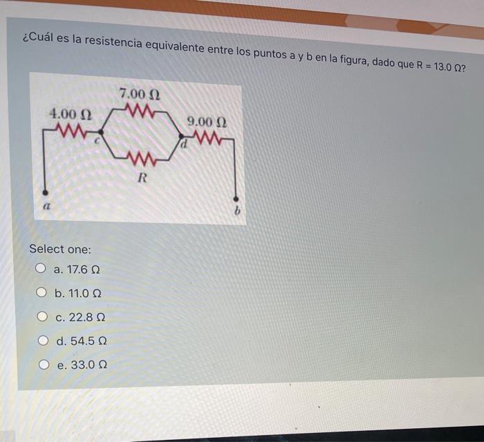 Solved ¿Cuál Es La Resistencia Equivalente Entre Los Puntos | Chegg.com