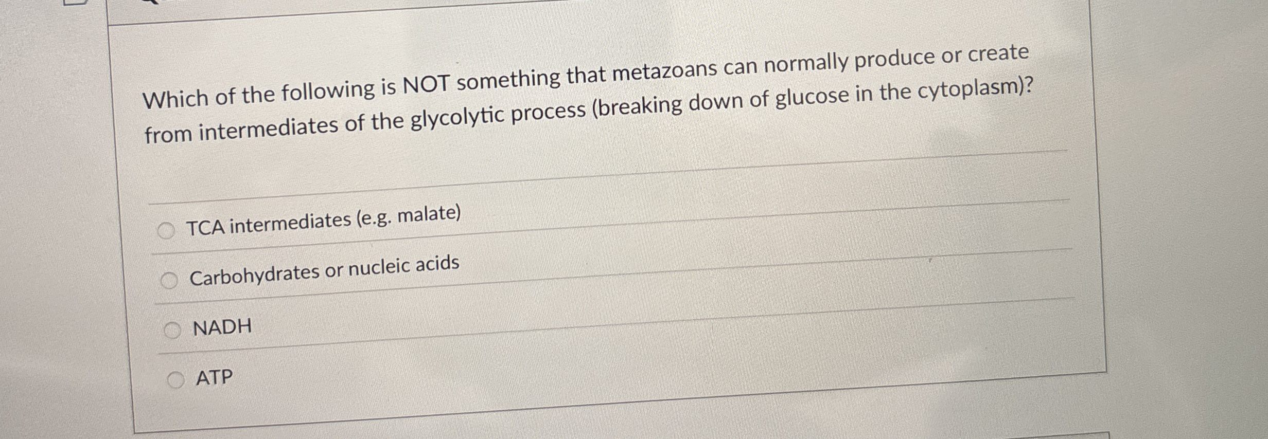 Solved Which of the following is NOT something that