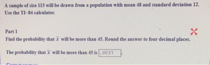 A SAMPLE OF SIZE 115 WILL BE DRAWN FROM A POPULATION visual data 2