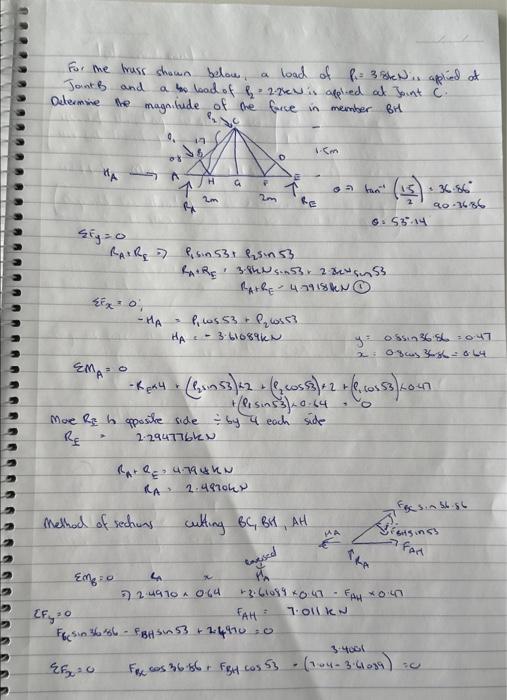 Solved Is working correct up to here? How do I find Fbc and | Chegg.com