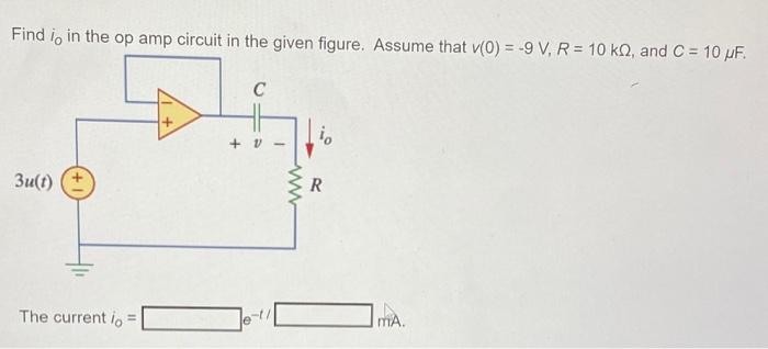 Solved Find is in the op amp circuit in the given figure. | Chegg.com