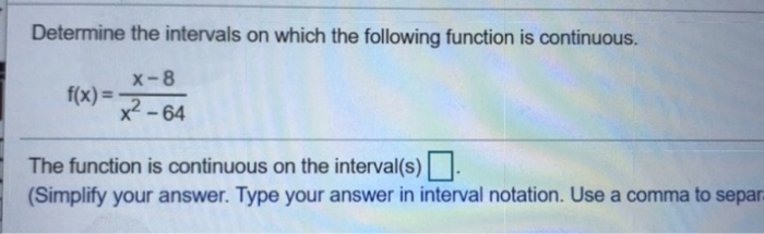 Solved Determine The Intervals On Which The Following