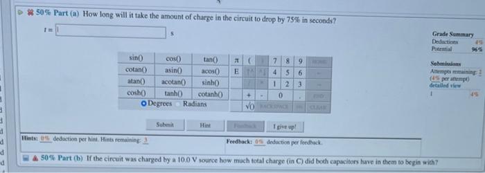 Solved (4\%) Problem 24: Two capacitors of capacitance 3C | Chegg.com