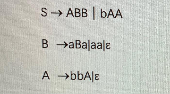 Solved Chomsky Normal Form Convert the Context Free Grammar | Chegg.com