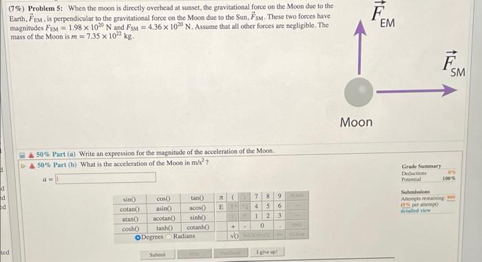 solved-7-problem-5-when-the-moon-is-directly-overhead-chegg