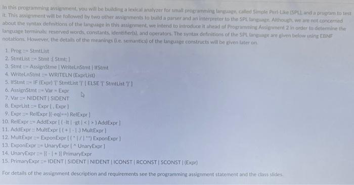 Solved In this programming assignment, you will be building | Chegg.com