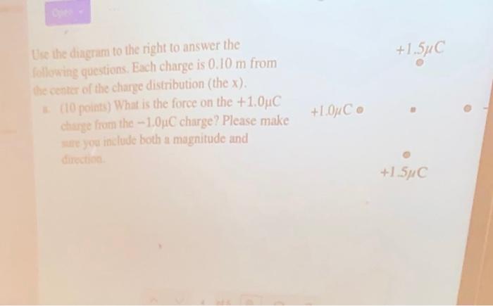 Solved +1.54C Use the diagram to the right to answer the | Chegg.com