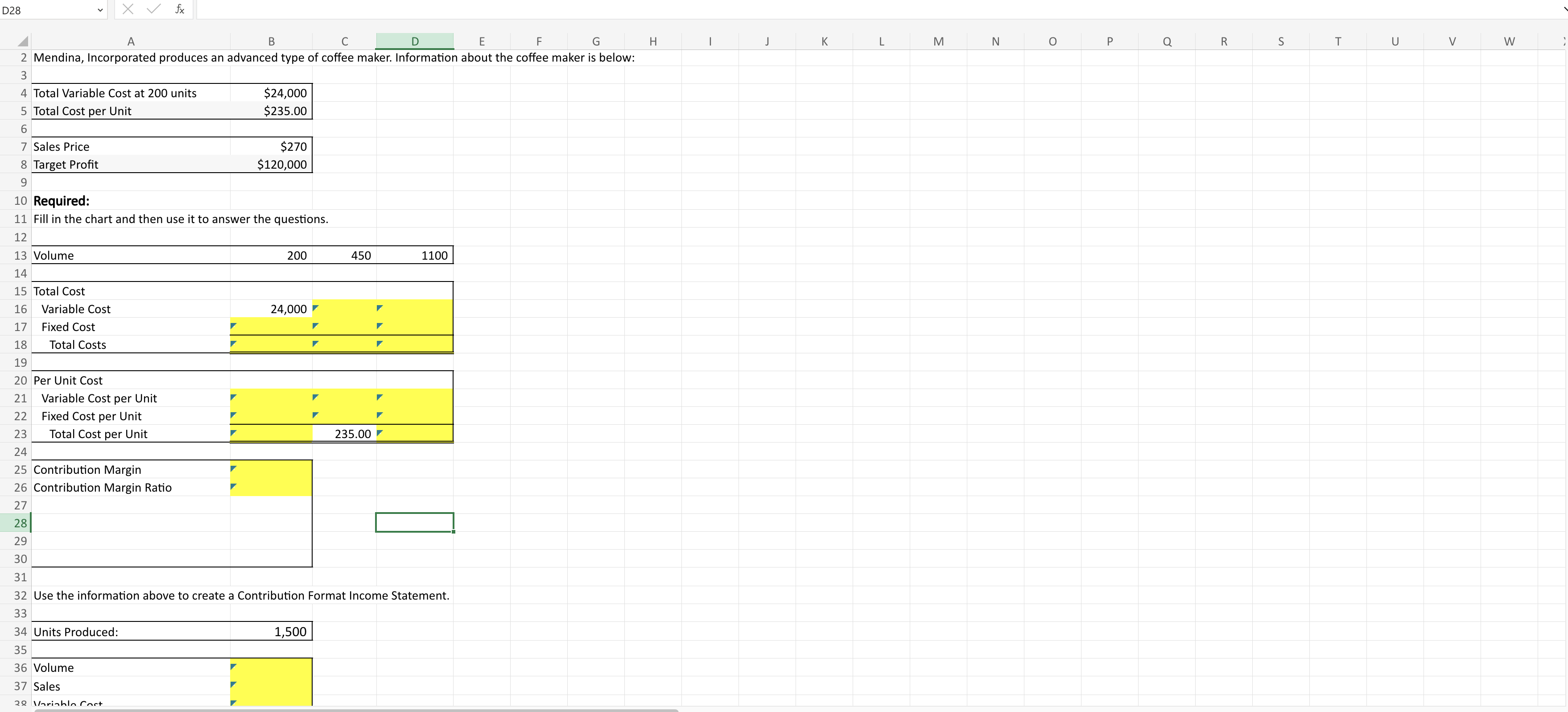 Solved Fill in the chart and then use it to answer the | Chegg.com
