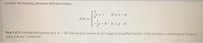 Solved Consider the following piecewise-defined function. if | Chegg.com