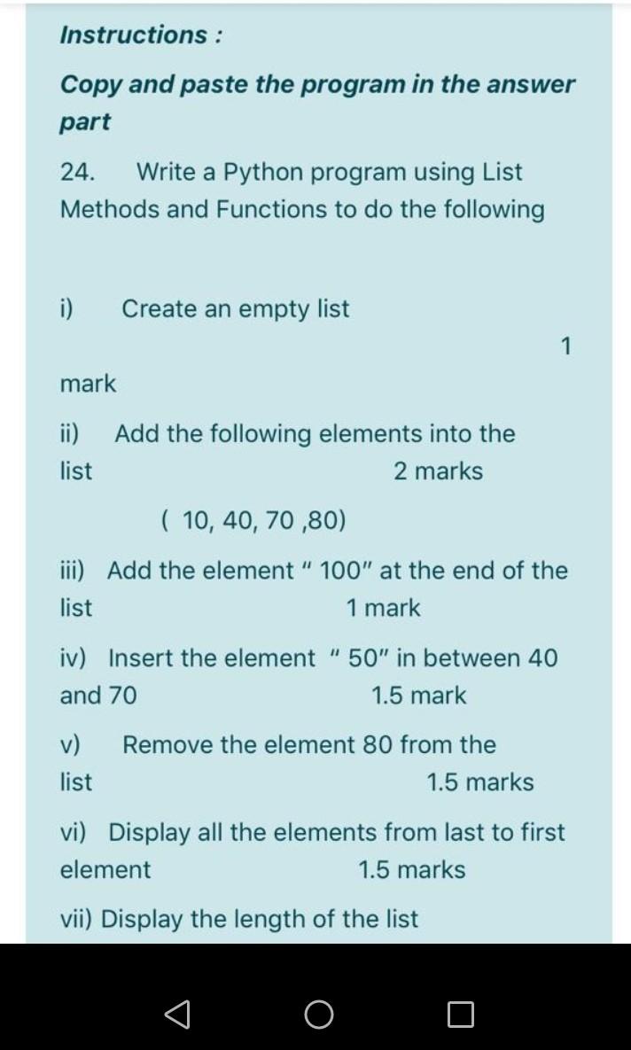 Solved Instructions : Copy and paste the program in the | Chegg.com
