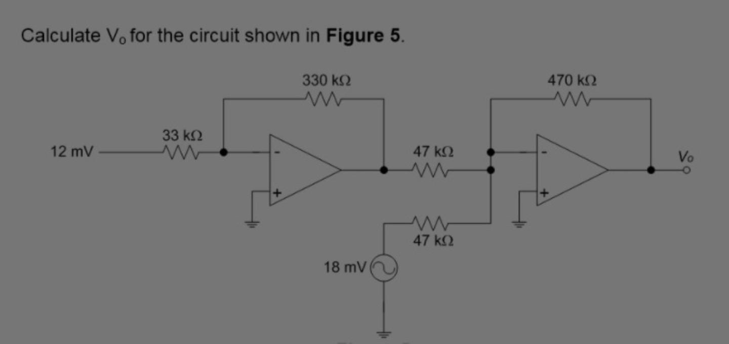 Solved Calculate V. for the circuit shown in Figure 5. 330 | Chegg.com