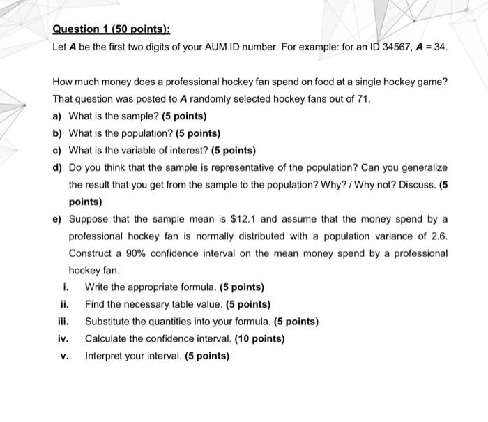 Solved Question 1 (50 Points): Let A Be The First Two Digits | Chegg.com