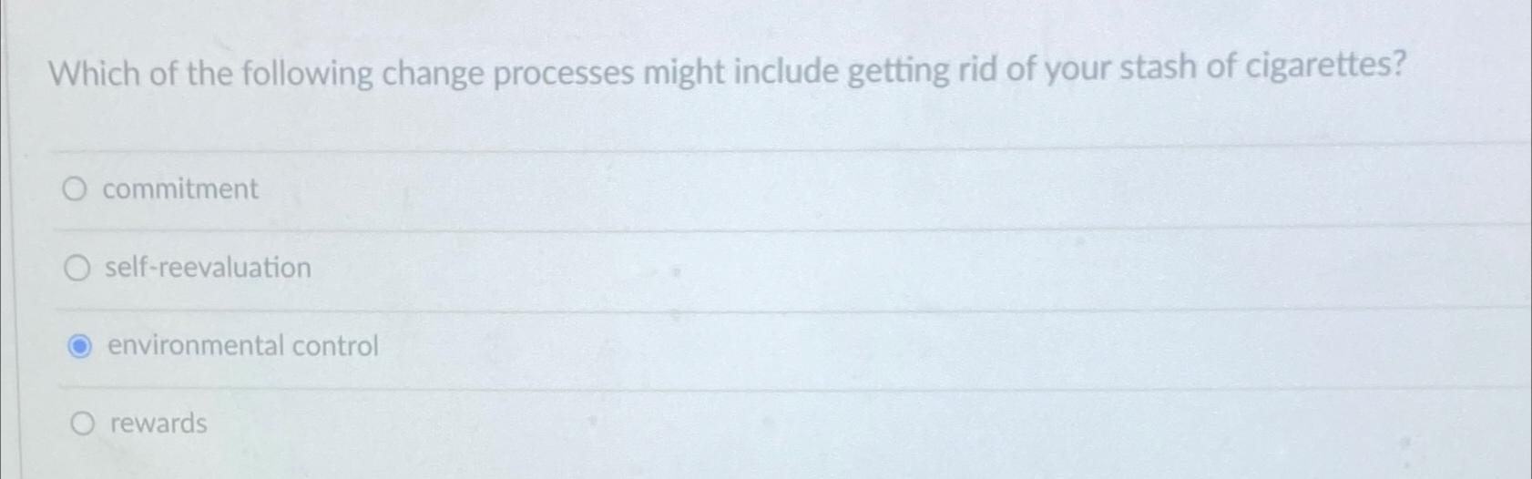 Solved Which of the following change processes might include | Chegg.com
