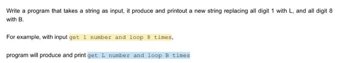 Solved Write a program that takes a string as input, it | Chegg.com image.