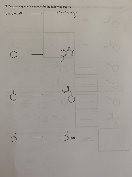 Solved 7. Provide a synthetic route for the following | Chegg.com