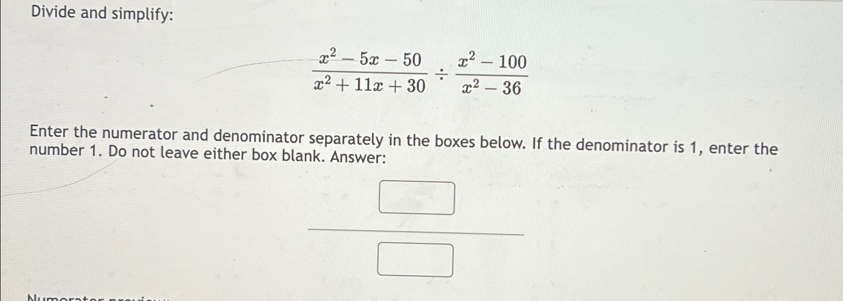 Solved Divide And Chegg